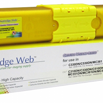 Toner Cartridge Web Yellow OKI C310 zamiennik 44469704 